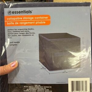 12 pack of Essentials Navy Blue Collapsible Storage Box